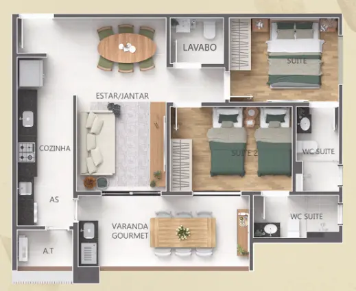 PLANTA FINAL 2 - 75 M²