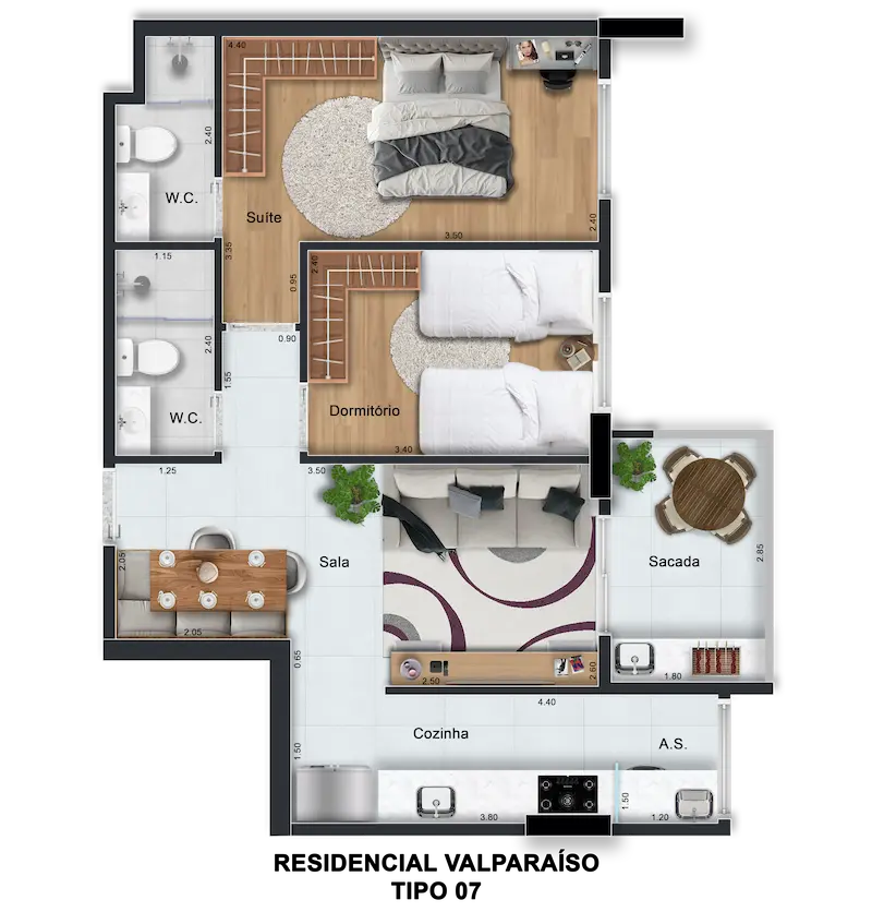 PLANTA FINAL 7 - 59,08 M²