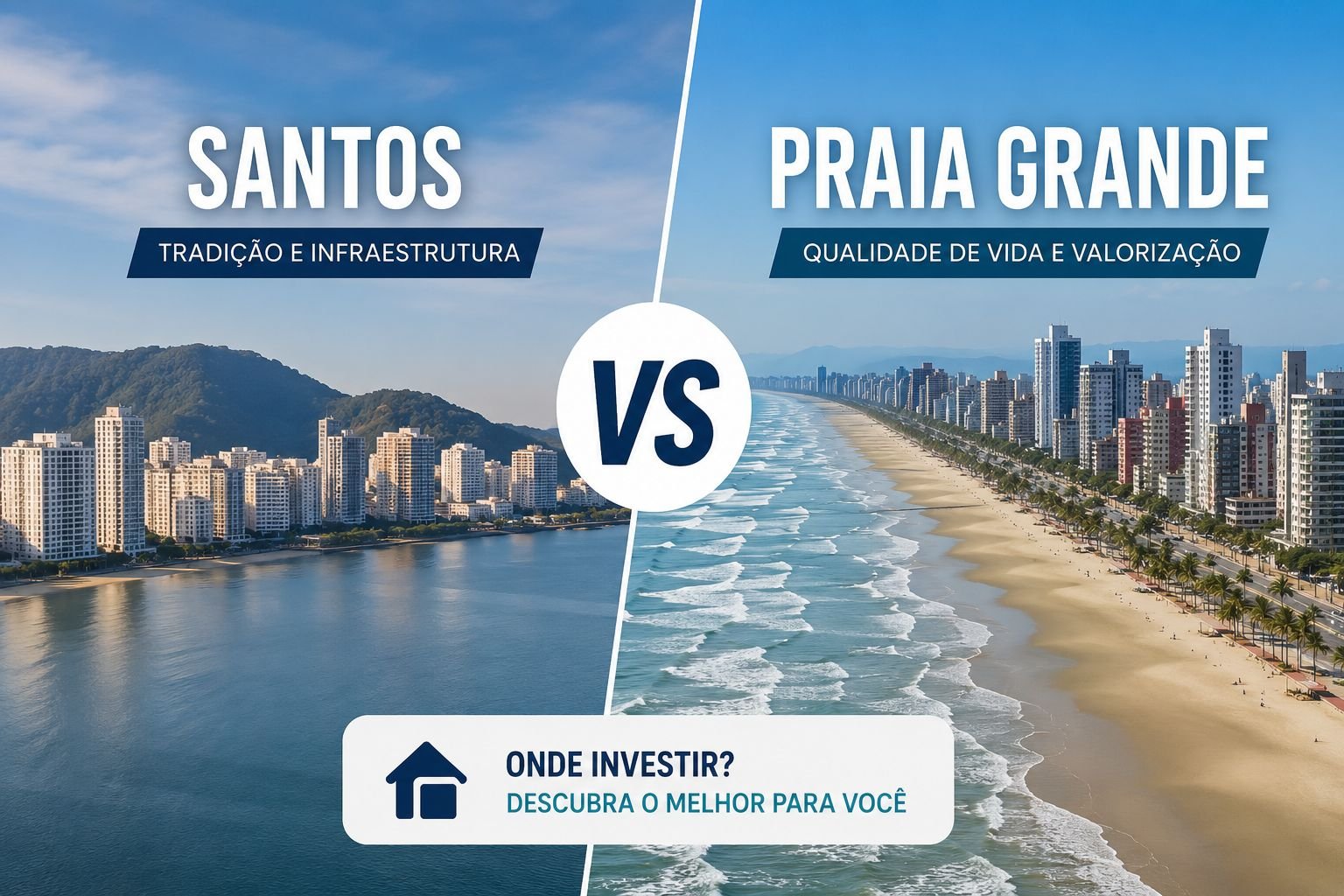 Santos vs Praia Grande — onde investir no litoral paulista