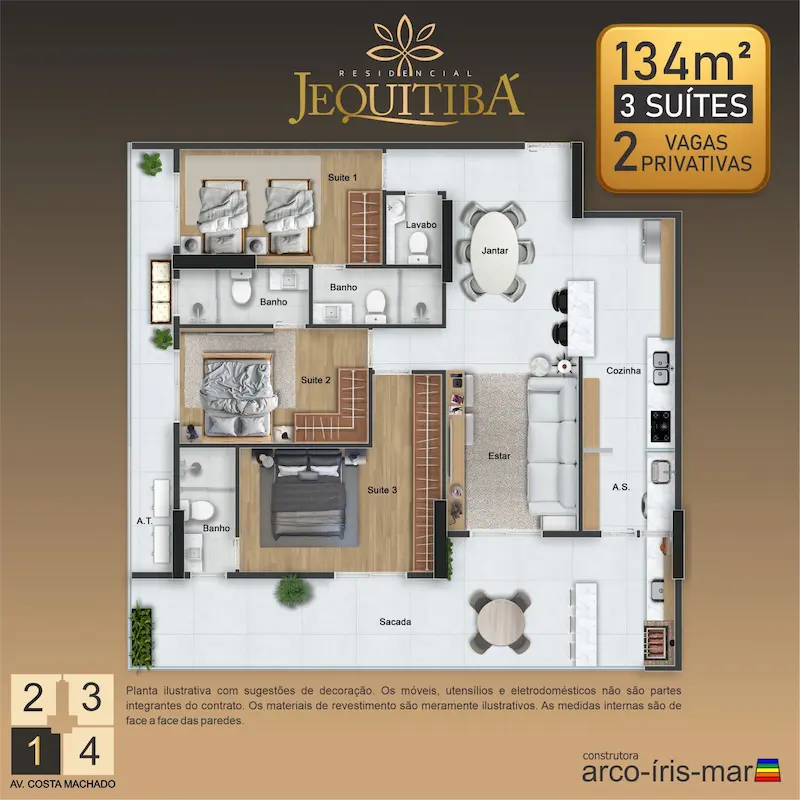 PLANTA 134 M²